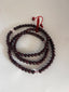 Garnet Mala with Quartz Crystal or Green Jadeite Spacer Beads