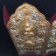 Other Ritual Items - 5 Buddhas Crown (Gold & Silver, 6.5") - Tibetan Spirit