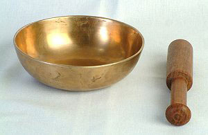 8", lower-sided singing-bowl