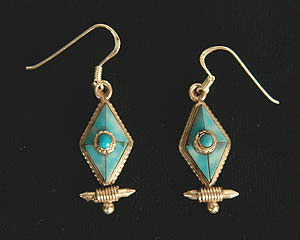 diamond ghau style earring