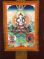 Thangka - Avalokitesvara Thangka (Hand Painted, 17"x25") - Tibetan Spirit