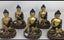 Statues - Buddha Statues - Set of 5 - (Handmade, 8") - Tibetan Spirit