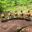 Statues - Buddha Statues - Set of 5 - (Handmade, 8") - Tibetan Spirit