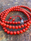 Coral Mala (108 Beads)