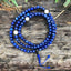 Malas - Lapis Mala with White Spacers - Tibetan Spirit