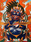 Thangka - Mahakala 2 Arm Thangka (Hand Painted, 7” x 9”) - Tibetan Spirit