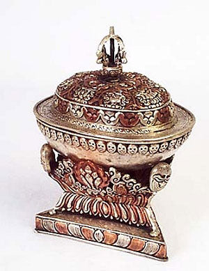 Large Silver-Plated Copper Kapala