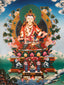 Thangka - Vajrasattva Thangka (Hand Painted, 7" x 9") - Tibetan Spirit