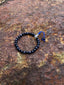 Blue Sunstone Wrist Mala (27 Beads, Adjustable)