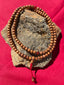 Sandalwood Mala (Carnelian Spacers)