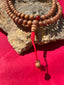 Sandalwood Mala (Carnelian Spacers)
