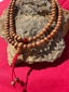 Sandalwood Mala (Carnelian Spacers)