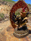 Vajrakilaya - w/consort (Gilt, gold painted, 9")