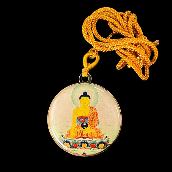 Shakyamuni Buddha Enamel Pendant