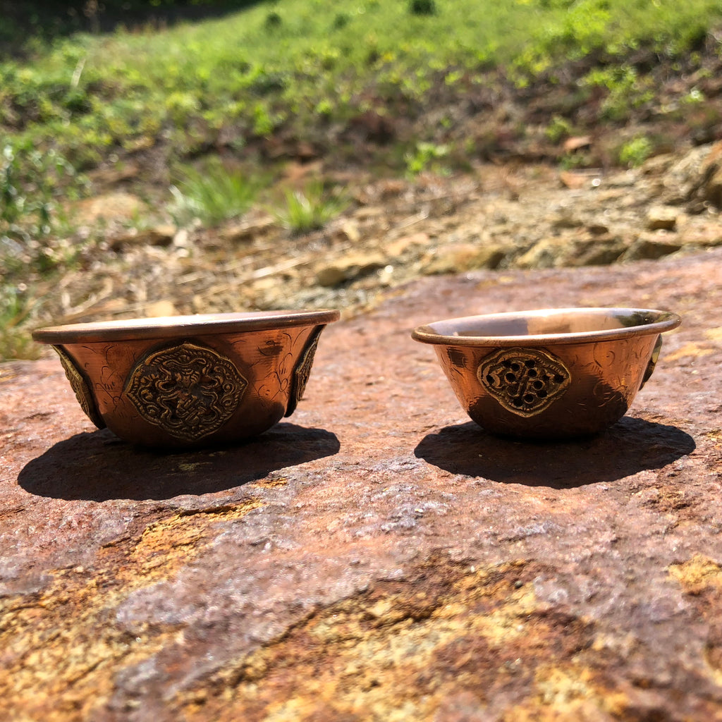 Copper Offering-Bowls w/Medallion