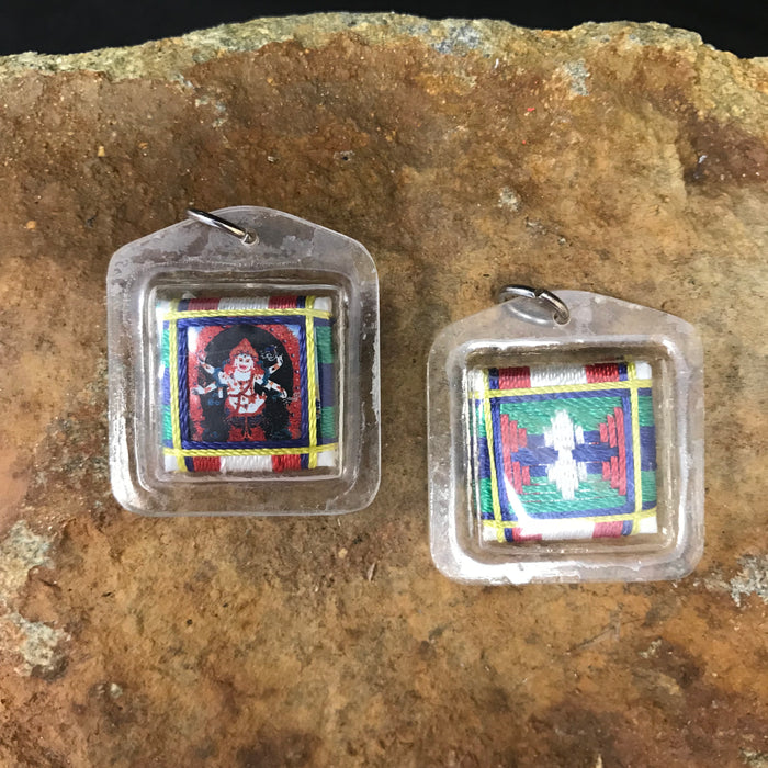 White Mahakala Sungkhor-Amulet