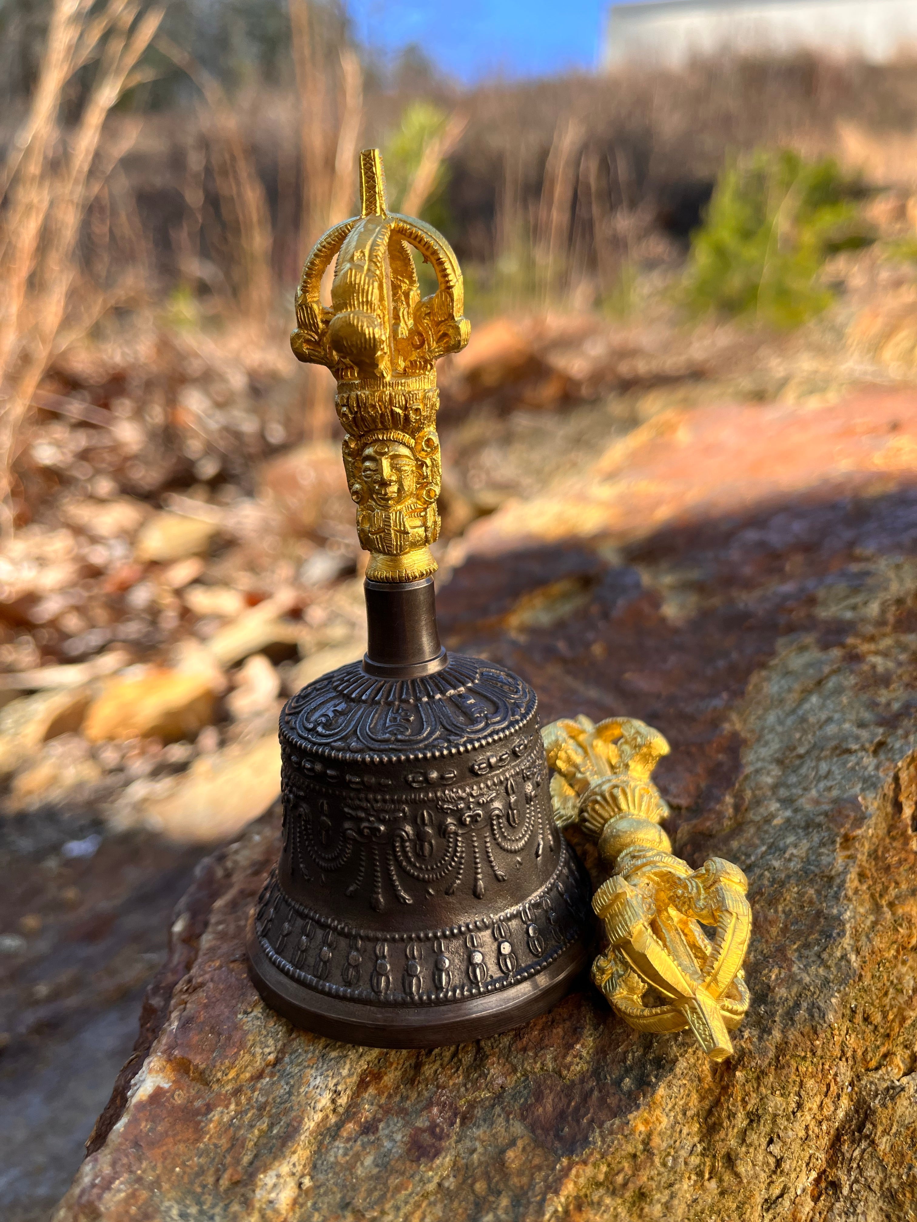 Bell & Vajra - Five Pronged (Black, Mini) – Tibetan Spirit