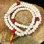 Full Malas - Bone White Mala (108 Beads, Coral Style Spacers) - Tibetan Spirit