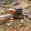 Offering Bowls & Butterlamps - Hammered Copper Butterlamp (Brass Details, 8") - Tibetan Spirit