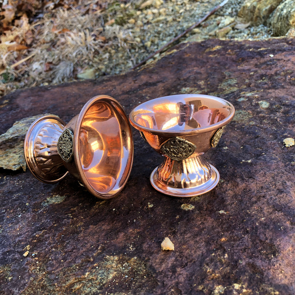 Copper Offering-Bowls w/Medallion #2