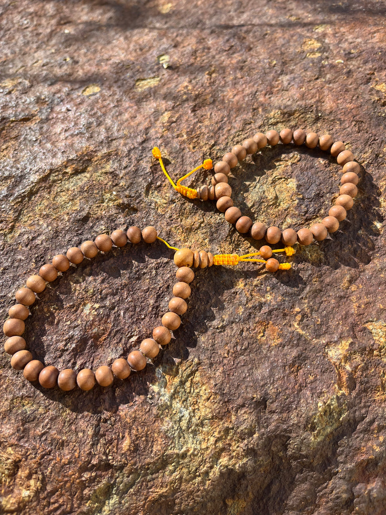 Tibetan Sandalwood Wrist Mala Bracelet for Meditation