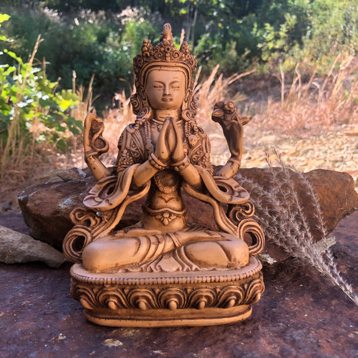 Avalokitesvara (Chenrezik) - 4 Arm, 8”