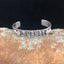 Wearables - Mani Mantra Silver Cuff Bracelet - Tibetan Spirit