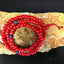 Full Malas - Red Bone Mala (108 Beads, Lapis Lazuli Spacers) - Tibetan Spirit