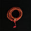 Full Malas - Rudraksha Mala (108 Beads, Coral Spacers) - Tibetan Spirit