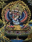 Thangka - Vajrabhairava with Consort Thangka (Hand Painted, 15" x 20") - Tibetan Spirit